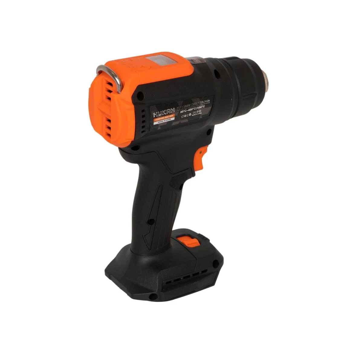 Máy Khò nhiệt HUKAN G1-KN350 Dùng Pin 21V, Công suất 350W, 2 Mức Độ Nhiệt 30~400/550°C, Không chổi than