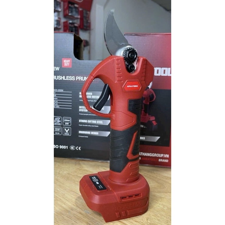 Kéo Cắt Cành 25mm Pin 21V Amaxtools AKCC25 - Động Cơ Không Chổi Than
