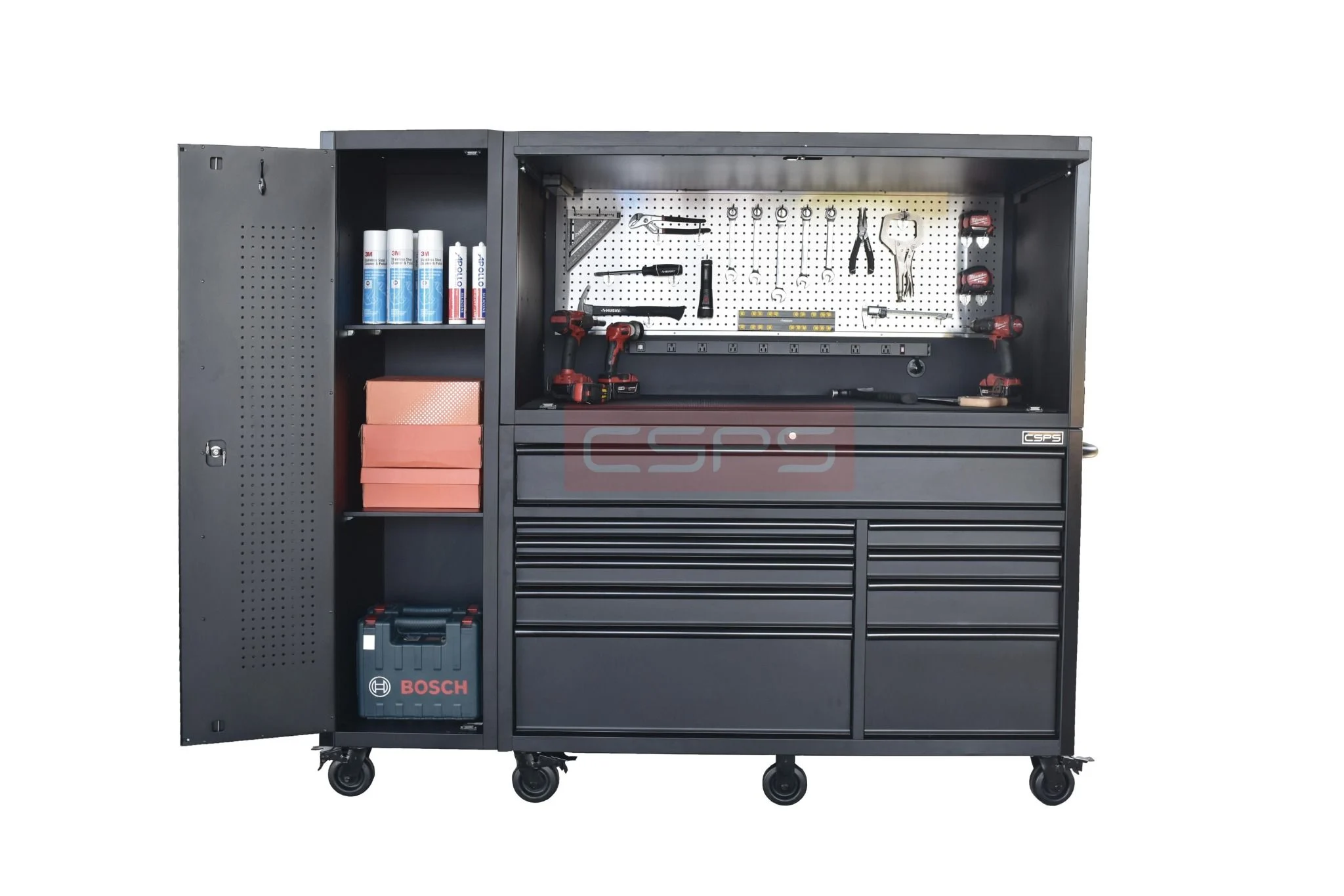 Bộ Tủ Dụng Cụ Đồ Nghề 203cm - 10 Hộc Kéo CSPS VNTC20310BB1S