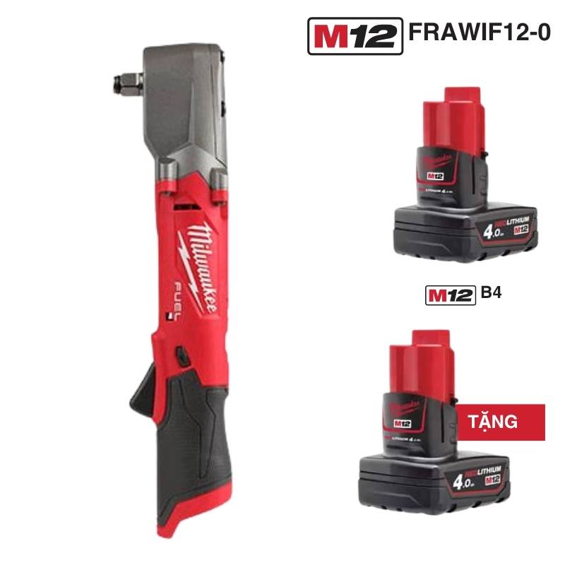Cần Siết Lực điện Tử Milwaukee M12 ONEFTR12-0C0 1/2 Inch, Lực Siết 17-203Nm, Sai Số ±2%