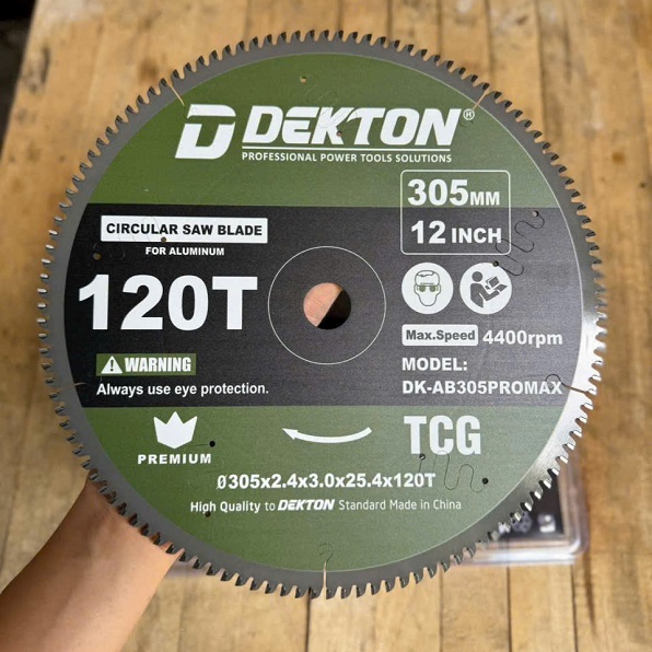Lưỡi Cắt Nhôm Gỗ Dekton Cao Cấp 305mm DK-AB305PROMAX Chính Hãng, 120 Răng 3