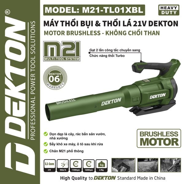 Máy Thổi Lá DEKTON M21-TL01XBL