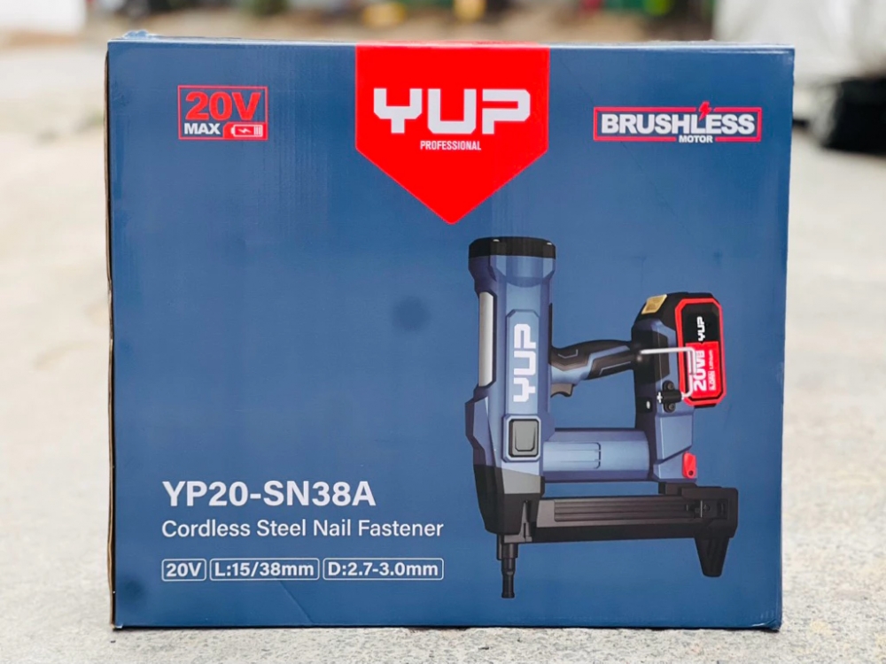 Máy Bắn Đinh Bê Tông Dùng Pin Yupai YP20-SN38A 20V, Đinh 15-38mm, 800 Lần Bắn