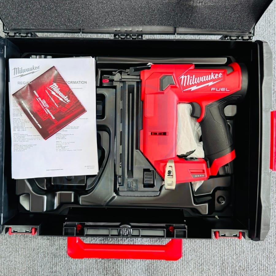 Máy Bắn đinh F 15-38mm Milwaukee M12 FCN18GS-0X ASIA Chứa 110 đinh, Bắn đơn/liên Tục
