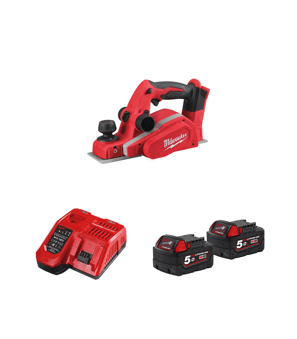 Máy Bào Milwaukee M18 BP-0 Rộng Bào 82mm Sâu 0-2mm Tốc độ 14.000 Vòng/phút