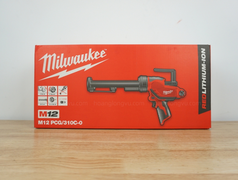 Máy Bơm Keo Milwaukee M12 PCG/310C-0 310ml - Lực đẩy 1.780N, 6 Cấp Tốc độ