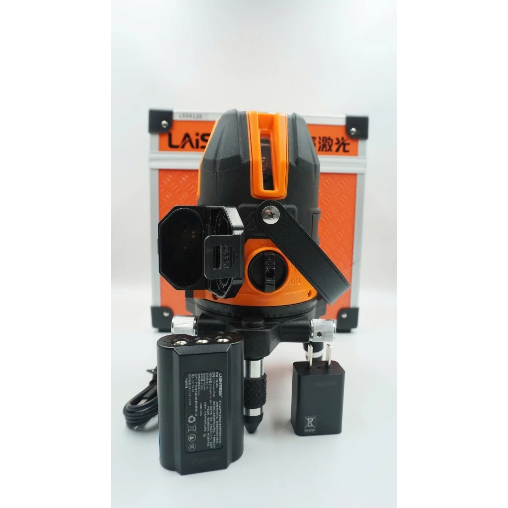 Máy Cân Bằng Laser 5 Tia Xanh LAISAI LSG 6120 - 4 Tia đứng, Chấm Dọi, Bù Nghiêng 3°