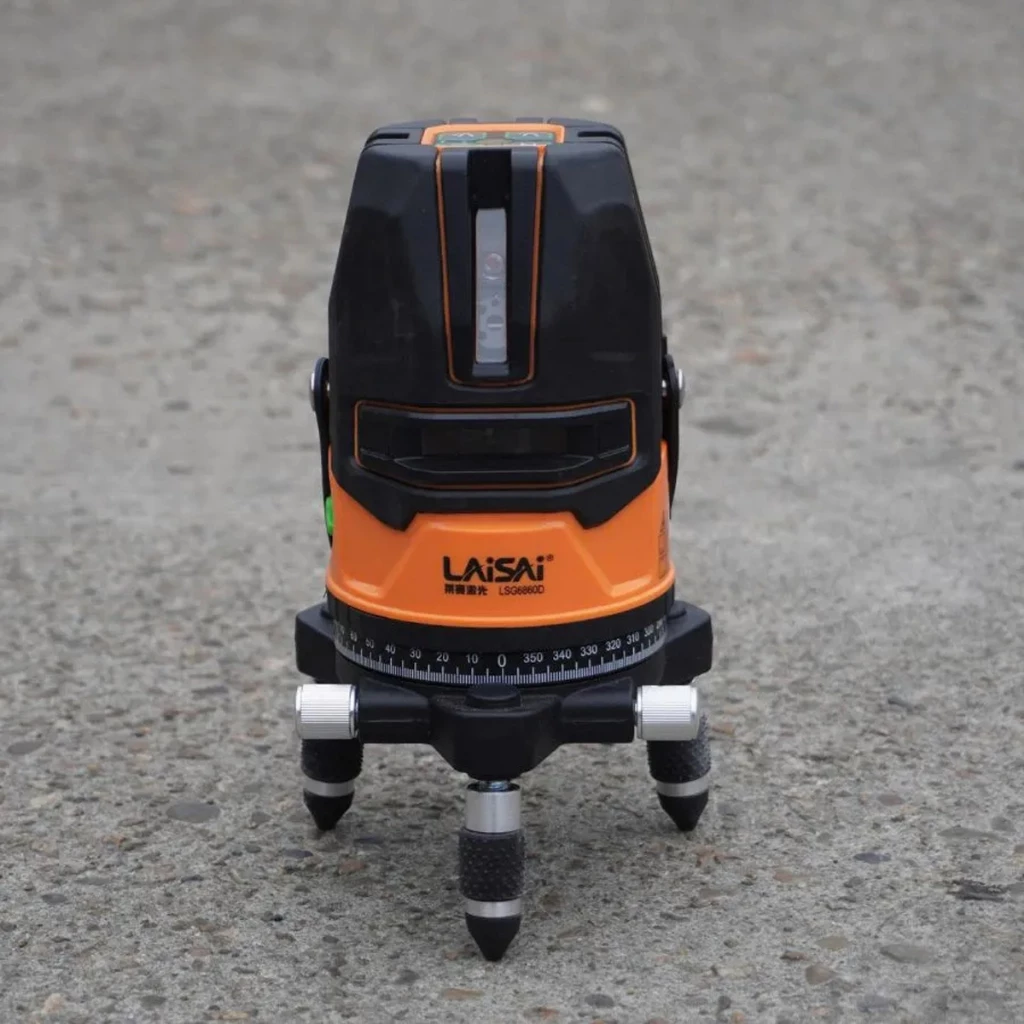 Máy Cân Bằng Laser 5 Tia Xanh LAISAI LSG6860D - 5 Tia, Bán Kính 30m, ±1mm/15m