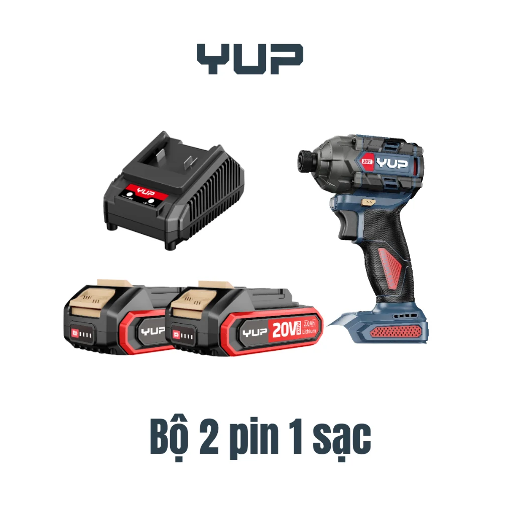 Máy Chuyên Vít Pin 20V YUPAI YP20 W230M 230Nm 3 Cấp Có Búa - Chính Hãng