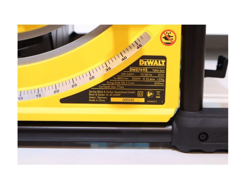 Máy Cưa Bàn DeWalt DWE7492 2000W 250mm Chính Hãng + Tặng Lưỡi Freud 40T