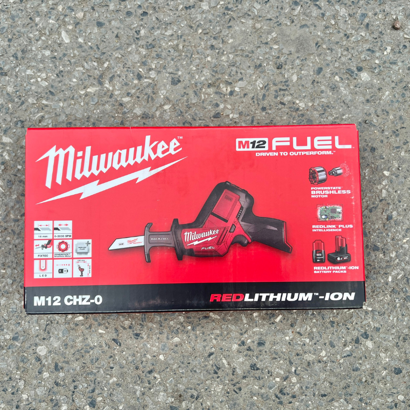 Máy Cưa Kiếm Milwaukee M12 CHZ-0, Tốc độ 0-3.000 L/p, độ Sọc 15.9mm