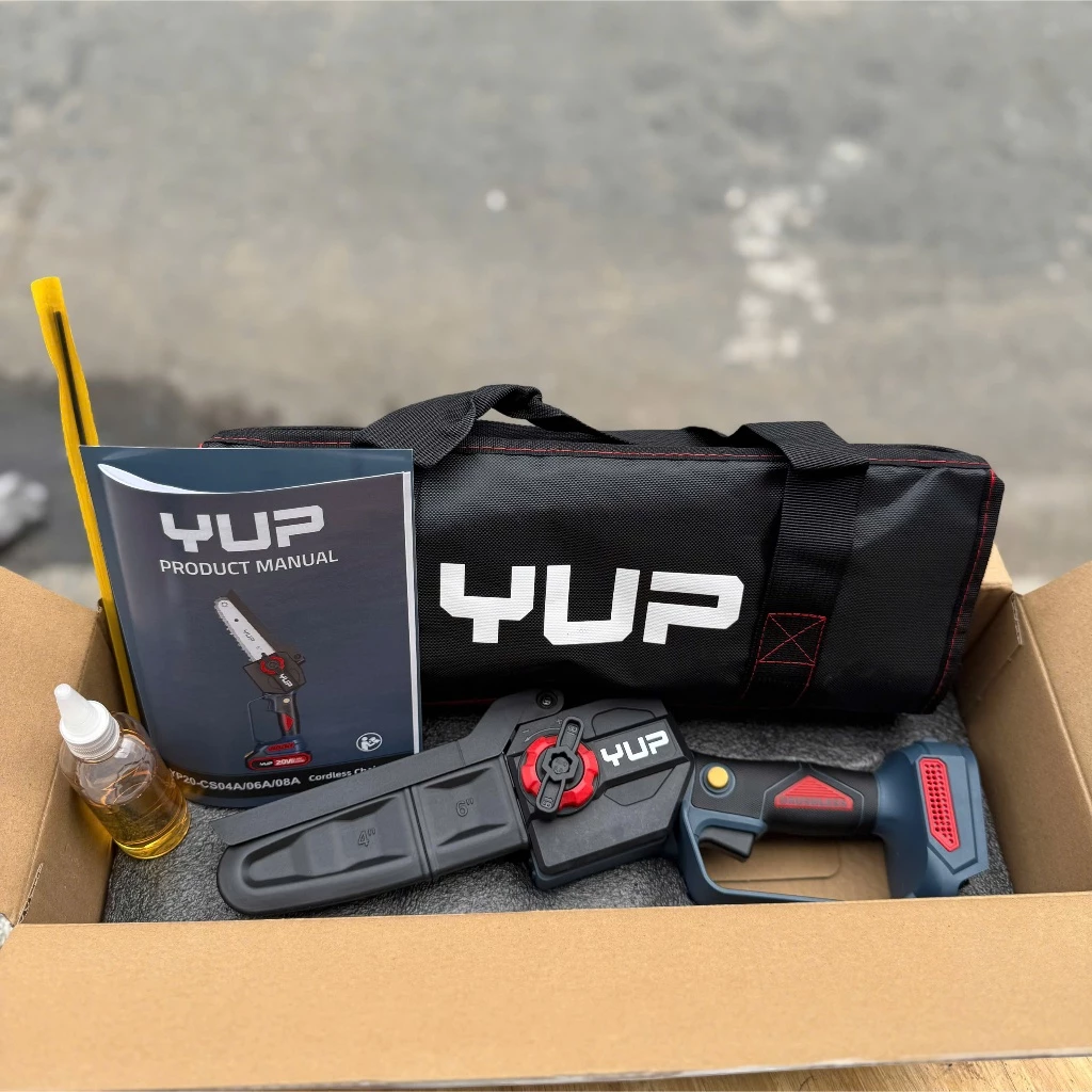 Máy Cưa Xích 6 Inch Yupai YP20-CS06A 20V Chính Hãng, Kèm 2 Pin 4Ah
