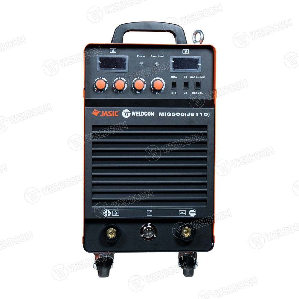 Máy Hàn Bán Tự Động MIG Jasic MIG500 J8110 380V, Dây 1.0-1.6mm, Hàn 5-20mm, Cáp 20m