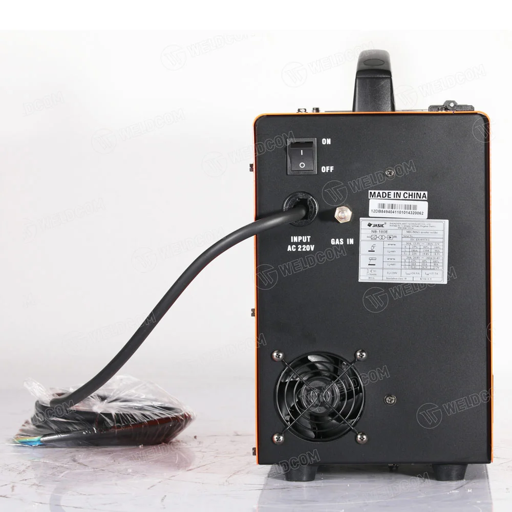Máy Hàn MIG NB-180E Jasic 220V Hàn Không Khí, Dùng Dây Lõi Thuốc 0.8-1.0mm Chính Hãng