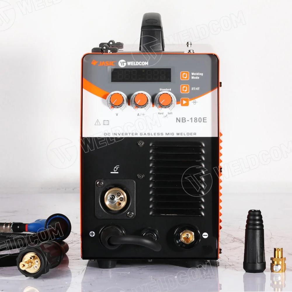 Máy Hàn MIG NB-180E Jasic 220V Hàn Không Khí, Dùng Dây Lõi Thuốc 0.8-1.0mm Chính Hãng
