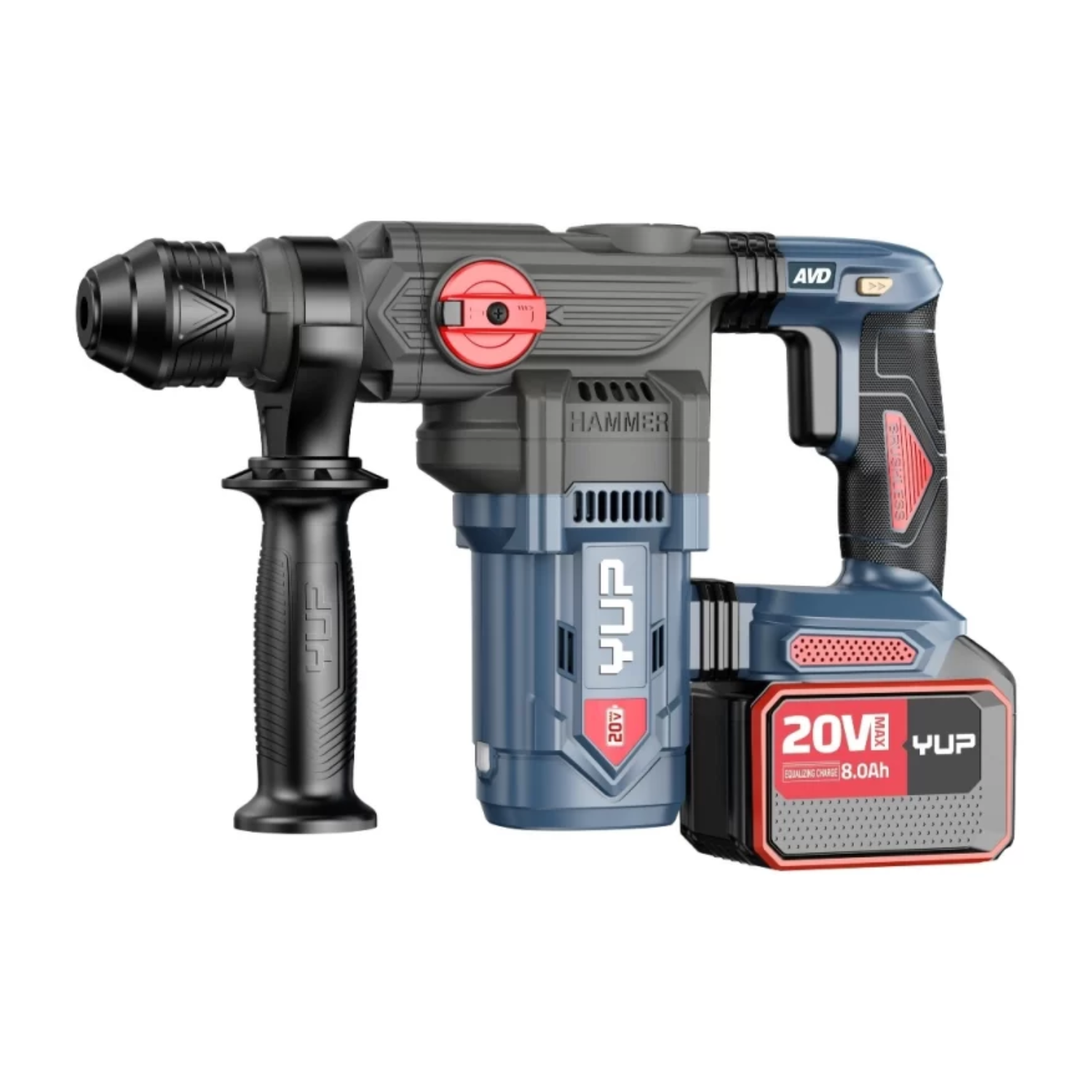 Máy Khoan Đục Bê Tông Pin 20V Yupai YP20-H35A Lực Đập 7J, Động Cơ Không Chổi Than