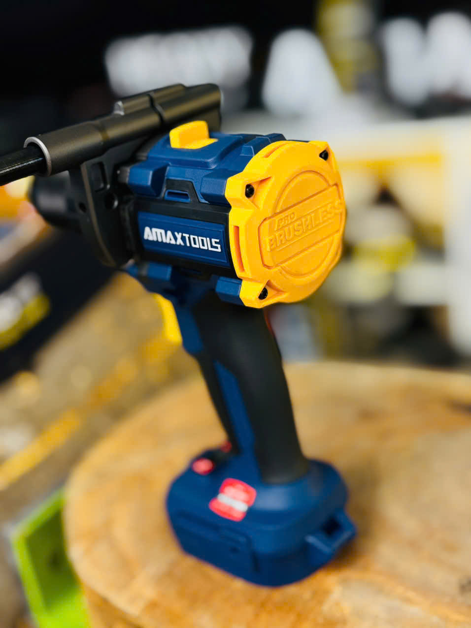 Máy Khoan Pin Amaxtools 165Nm AKI16513 GT Chính Hãng, Đầu Kẹp 13mm, Động Cơ Không Chổi Than
