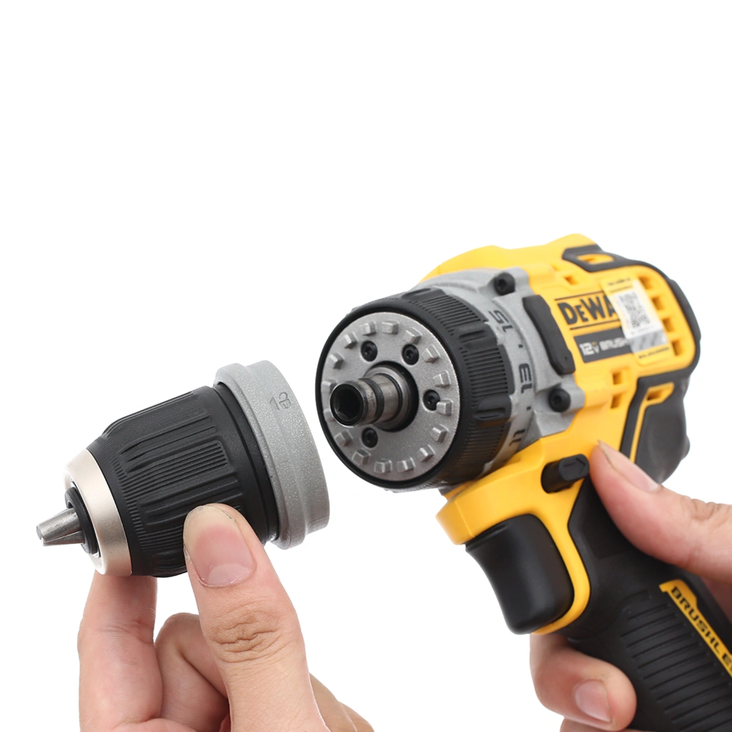 Máy Khoan Pin Dewalt DCD703D2-B1 12V Động Cơ Không Chổi Than, Kèm 4 Đầu Chuyển Đổi