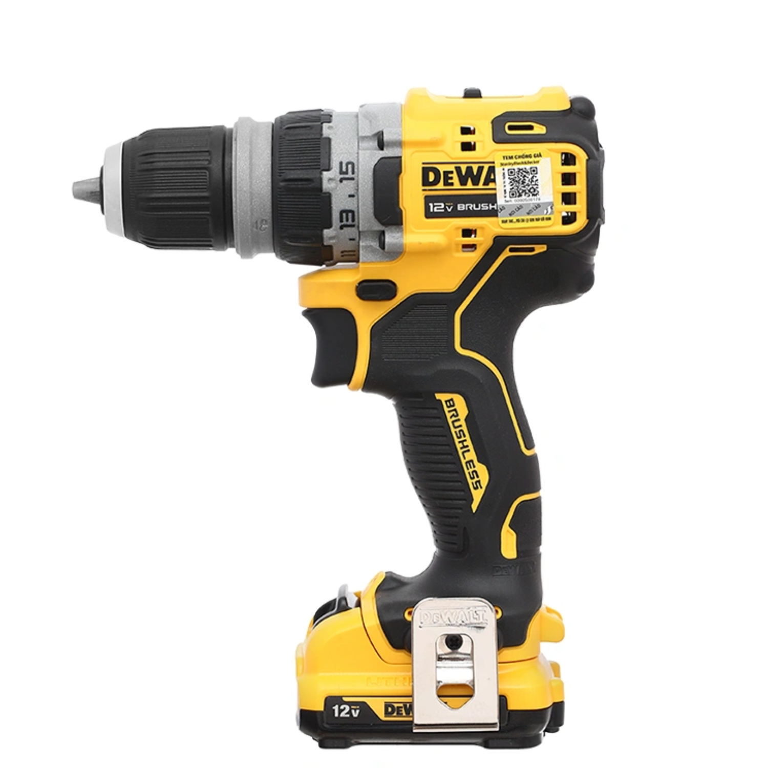 Máy Khoan Pin Dewalt DCD703D2-B1 12V Động Cơ Không Chổi Than, Kèm 4 Đầu Chuyển Đổi