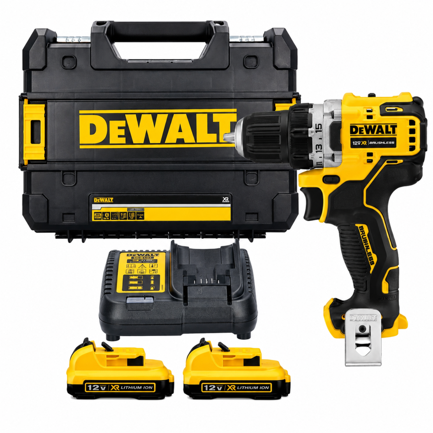 Máy Khoan Vặn Vít Dewalt DCD701D2-KR 189W, Dùng Pin 12V, Bao Gồm 2 Pin 2Ah Kèm Sạc