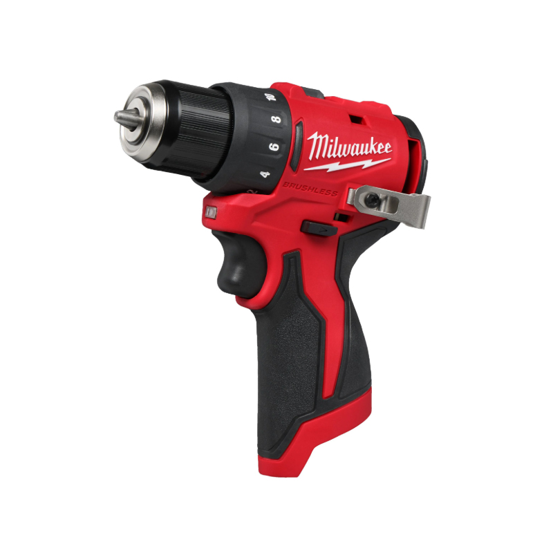 Máy Khoan Vặn Vít Dùng Pin 12V Milwaukee M12 BLDDRC-0 Không Chổi Than, Thân Máy (Chưa Pin & Sạc)