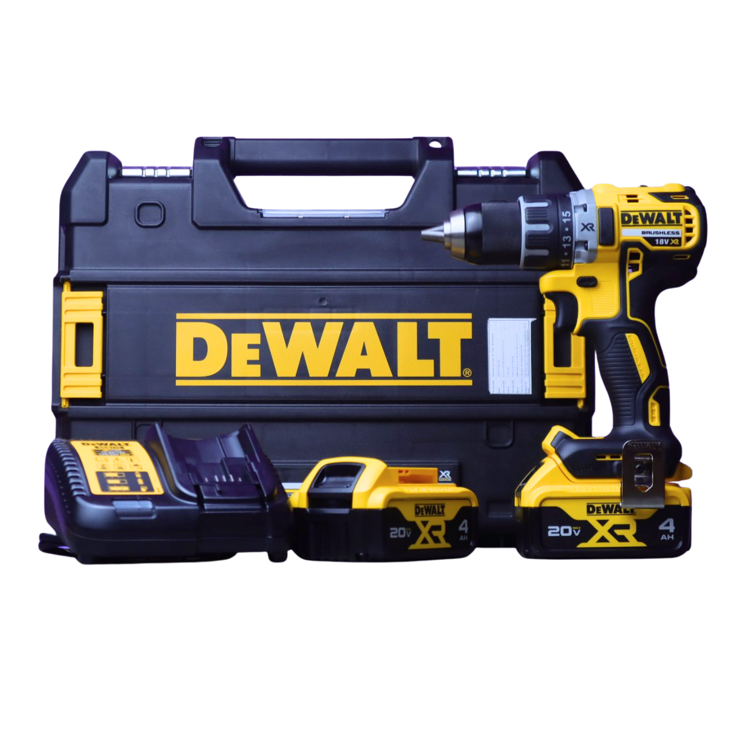 Máy Khoan Vặn Vít Pin 18V 70Nm Dewalt DCD791M2-B1 Động Cơ Không Chổi Than (Kèm 2 Pin 4.0Ah & Sạc)