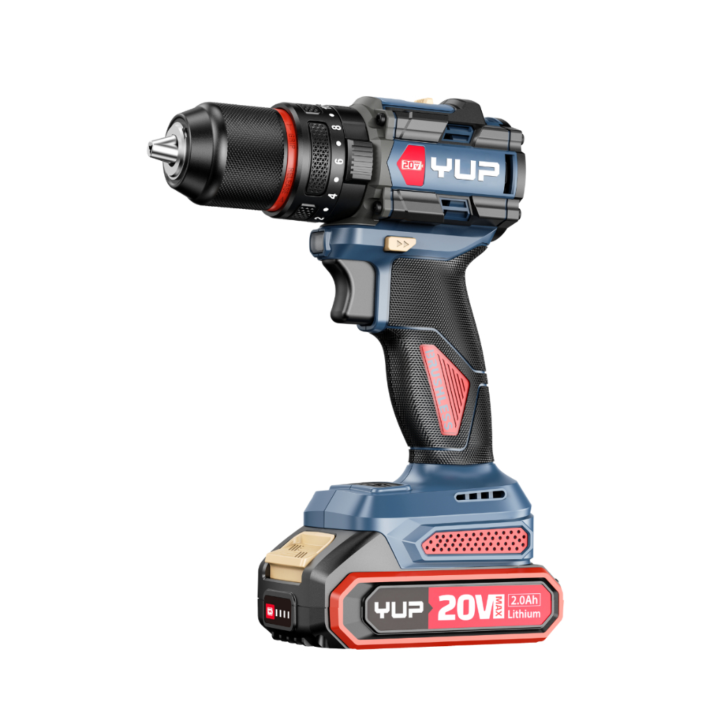 Máy Khoan Pin 20V 60Nm YUPAI YP20 DR10M 10MM 3 Chức Năng Chính Hãng