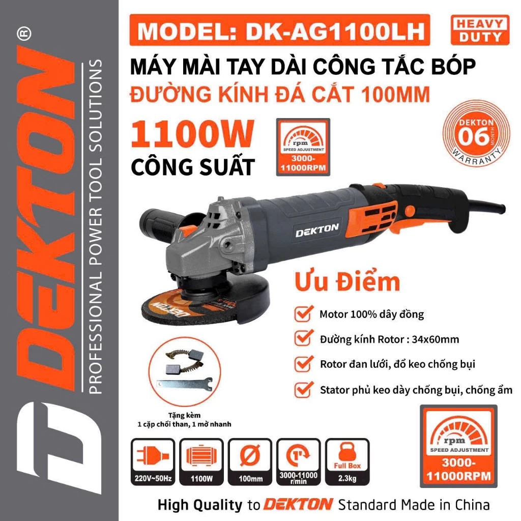 Máy Mài Góc DEKTON DK-AG1100LH