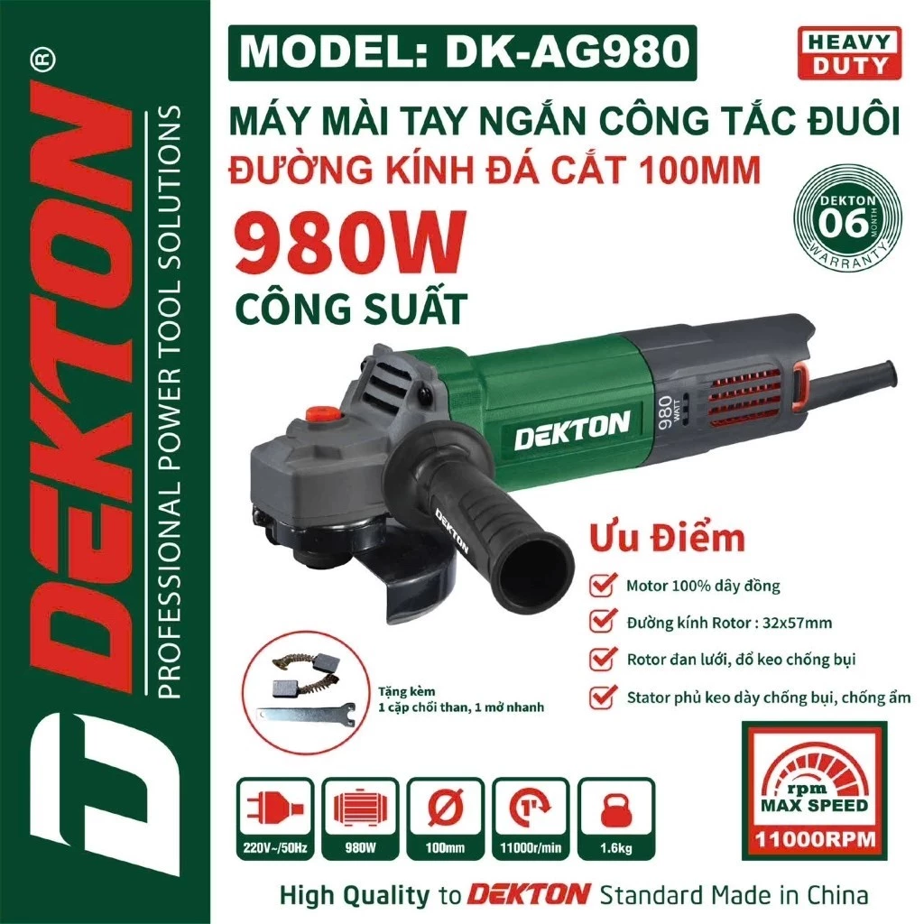 Máy Mài Góc Dekton DK-AG980