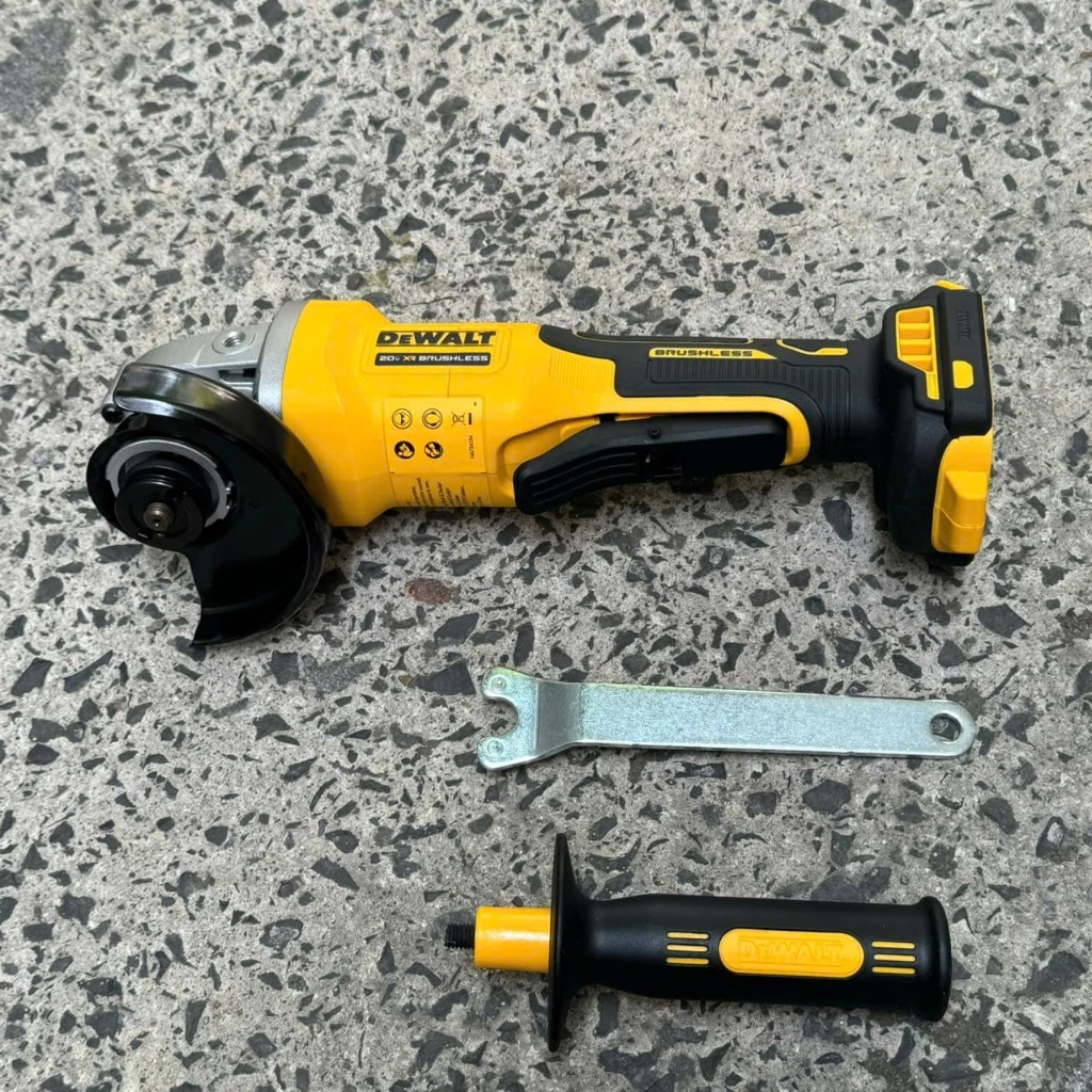Máy Mài Góc Dewalt DCG408N-B1 100mm Dùng Pin 20V Max, Công Tắc Bóp – Chính Hãng