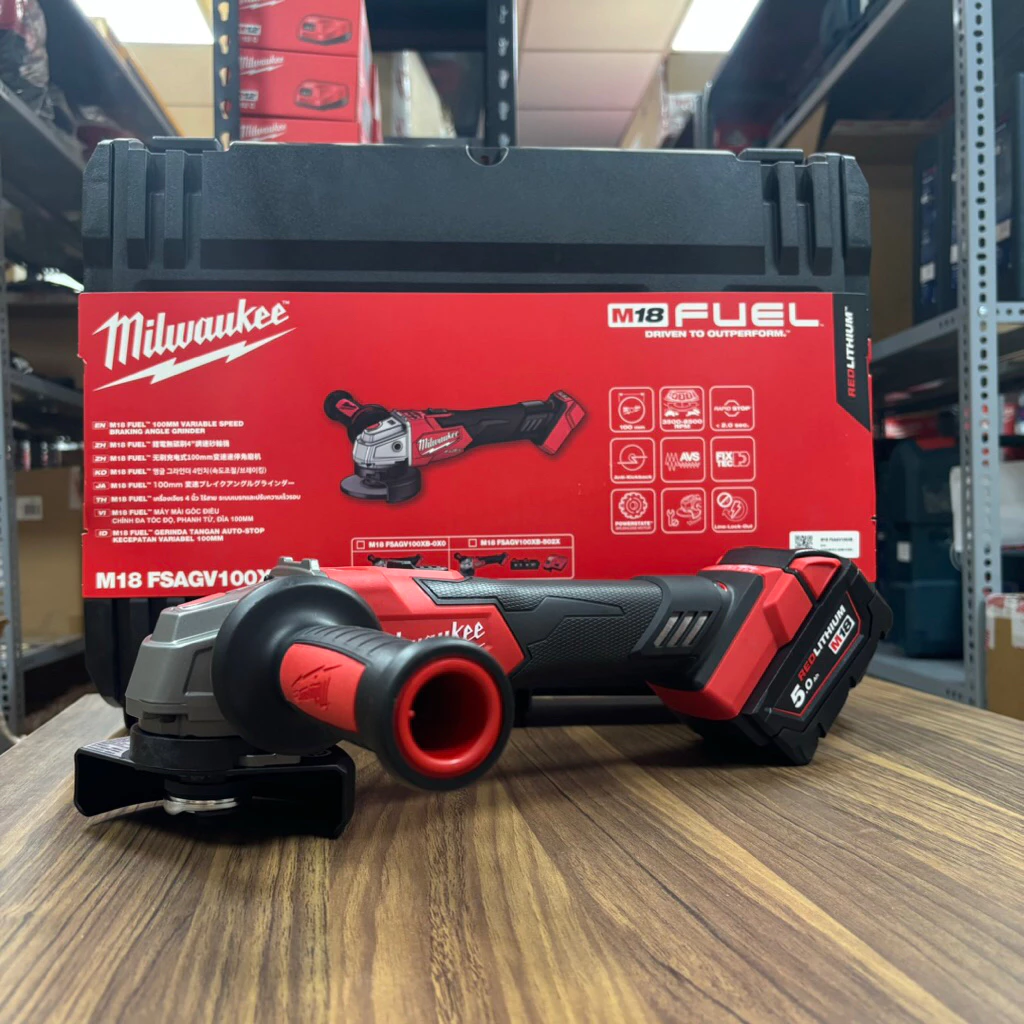 Máy Mài Góc Milwaukee M18 FSAGV100XB-0X0 ASIA Lưỡi 100mm, 5 Cấp Tốc độ