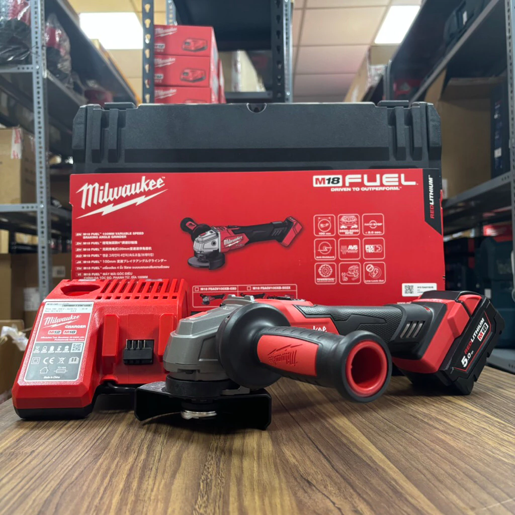 Máy Mài Góc Milwaukee M18 FSAGV100XB-0X0 ASIA Lưỡi 100mm, 5 Cấp Tốc độ