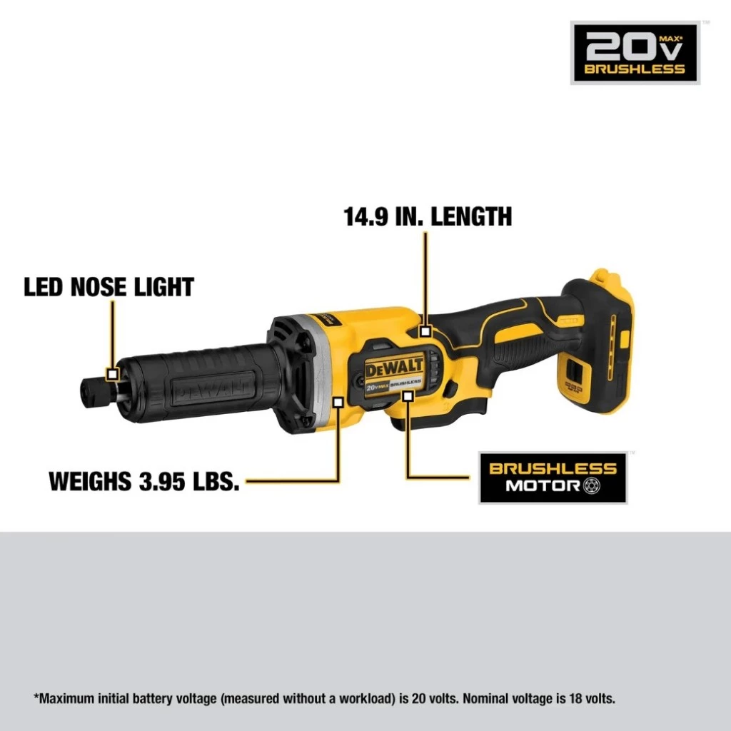 Máy Mài Khuôn Dewalt DCG426N 18 20V Brushless 6mm Chính Hãng