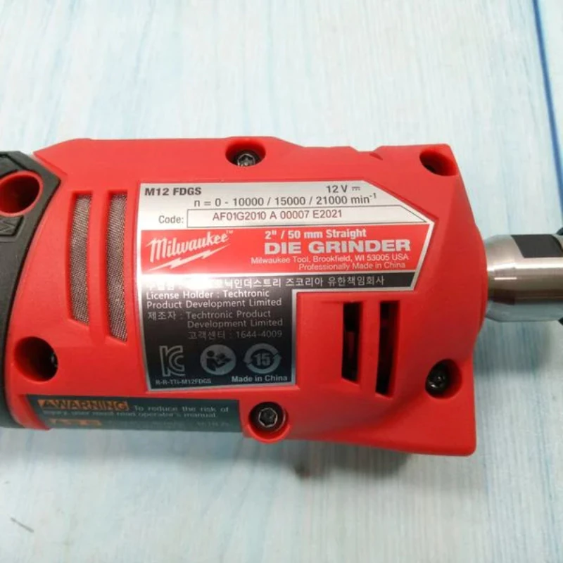 Máy Mài Khuôn Milwaukee M12 FDGS-0, đầu Kẹp 6/8mm, Tốc độ 10.000-21.000 Vòng/phút
