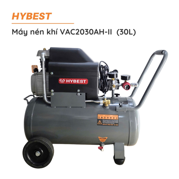 Máy Nén Khí Có Dầu 30L HYBEST VAC2030AH-II Công Suất 2HP 1500W Chính Hãng