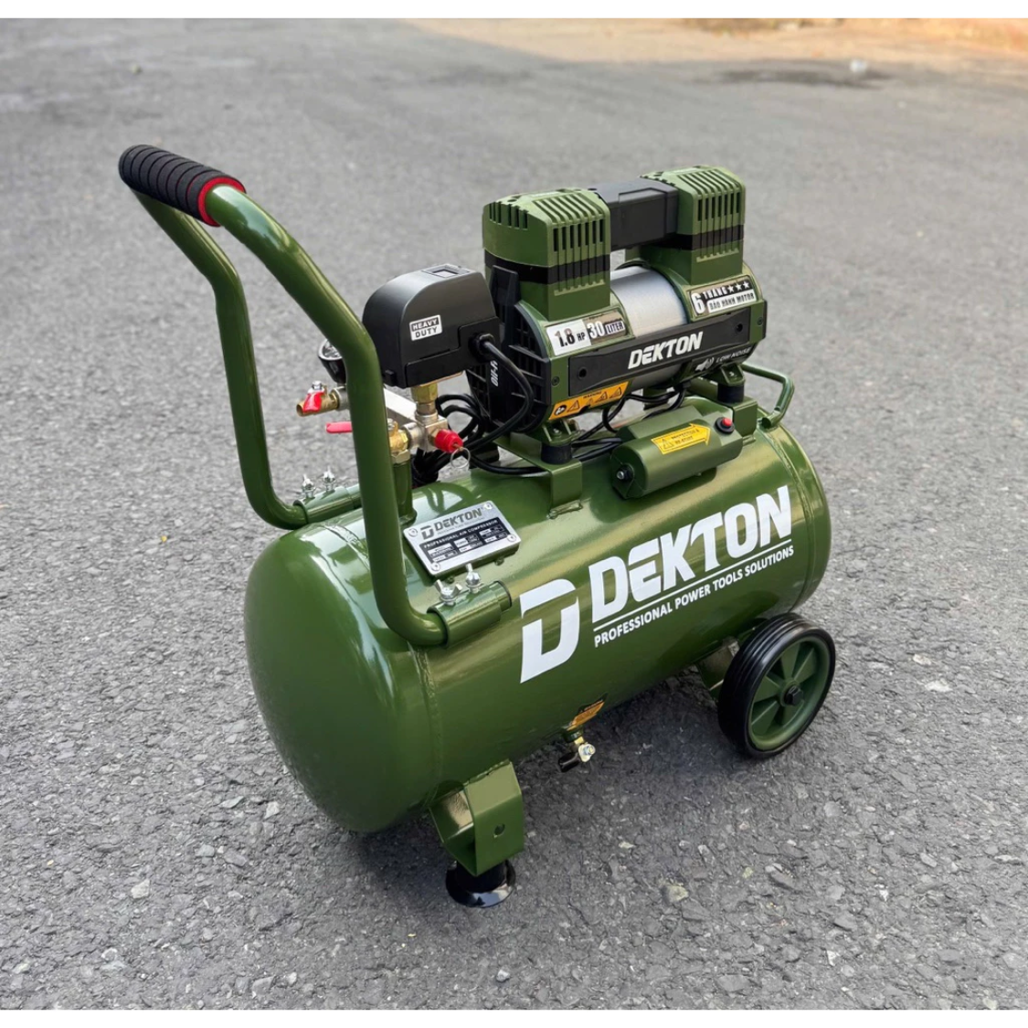 Máy Nén Khí Không Dầu Dekton DK-AC3930XPRO Công Suất 1.8HP - 30 Lít