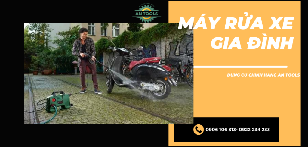 Máy rửa xe gia đình - Giải pháp vệ sinh hiệu quả và tiết kiệm thời gian