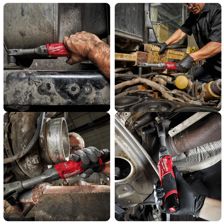 Máy Siết Bu Lông Góc Milwaukee M12 FIR38LR-0, Lực Siết 75Nm, Thân Dài 384mm