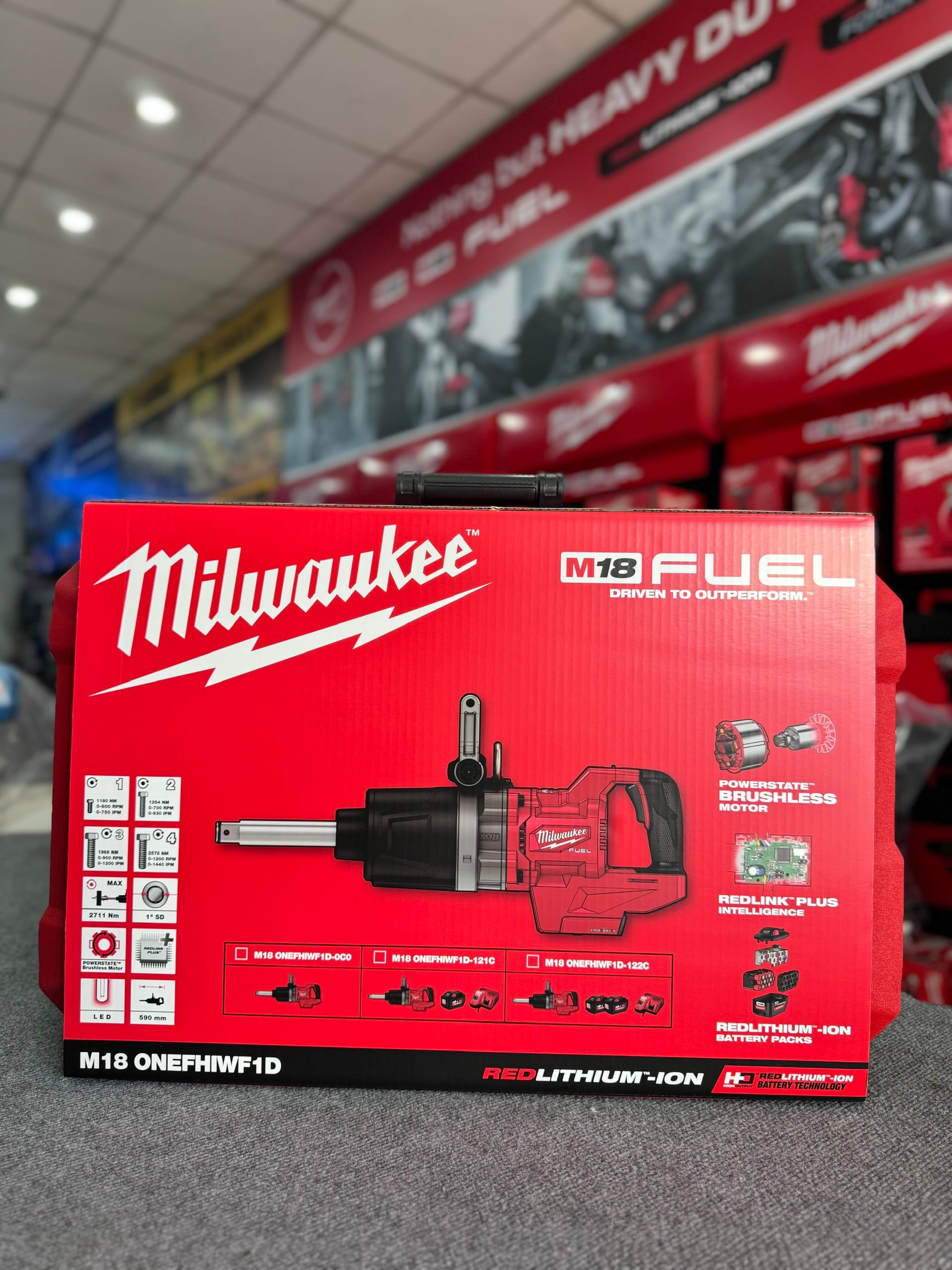 Máy Siết Bu Lông Milwaukee M18 ONEFHIWF1D-0C0 1 Inch, Lực Siết 2.576Nm