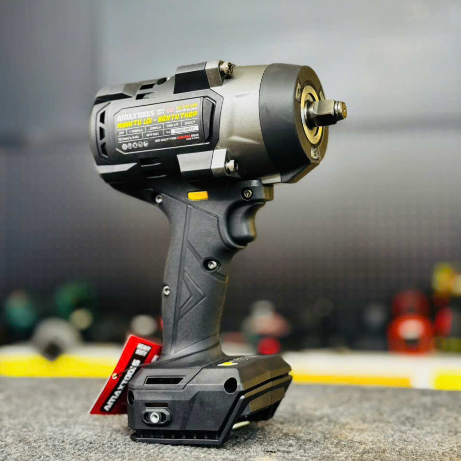 Máy Siết Bulong 1500Nm Pin 21V Amaxtools ABL150012SM, Lực Mở 2000Nm Chính Hãng