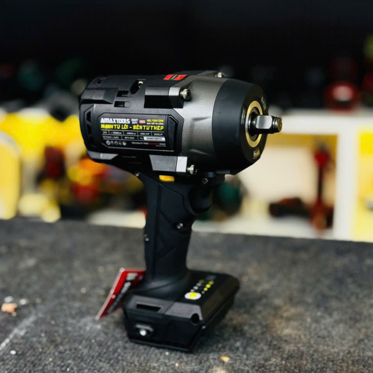 Máy Siết Bulong 1500Nm Pin 21V Amaxtools ABL150012SM, Lực Mở 2000Nm Chính Hãng