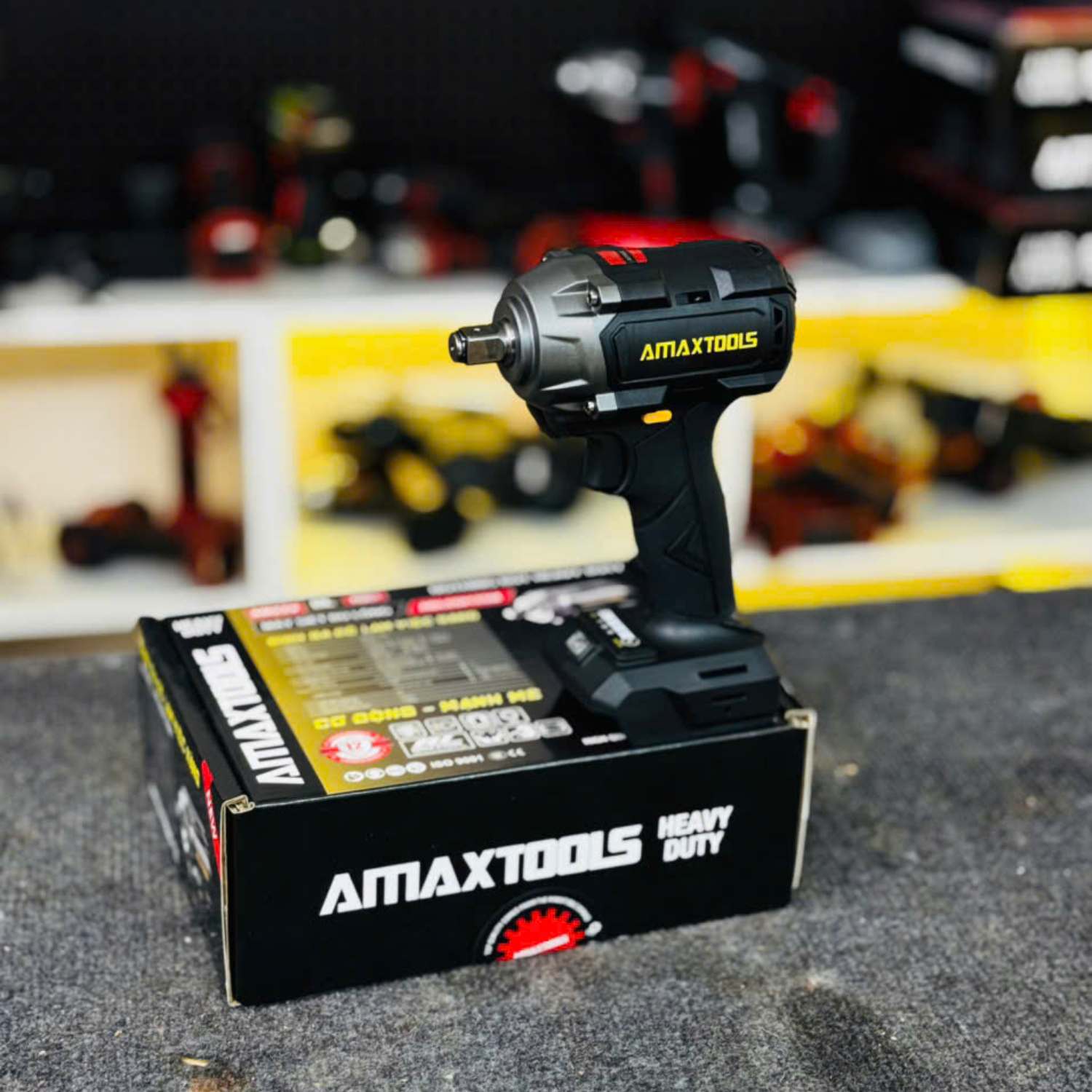 Máy Siết Bulong Amaxtools 630Nm Pin 21V ABL65012SM, Không Chổi Than, Lực Mở 800Nm