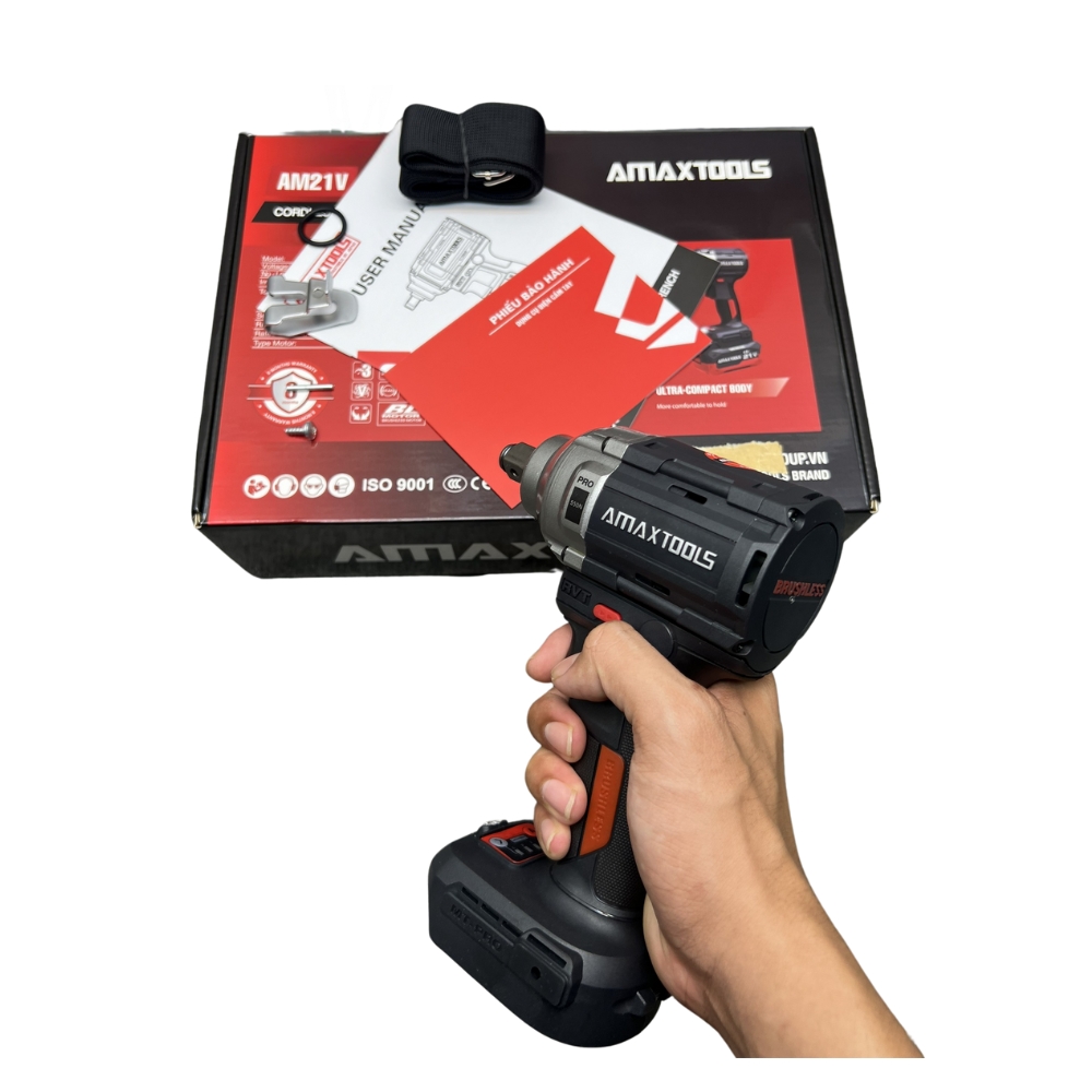 Máy Siết Bulong Amaxtools ABL55012SM 550Nm 1/2 Inch