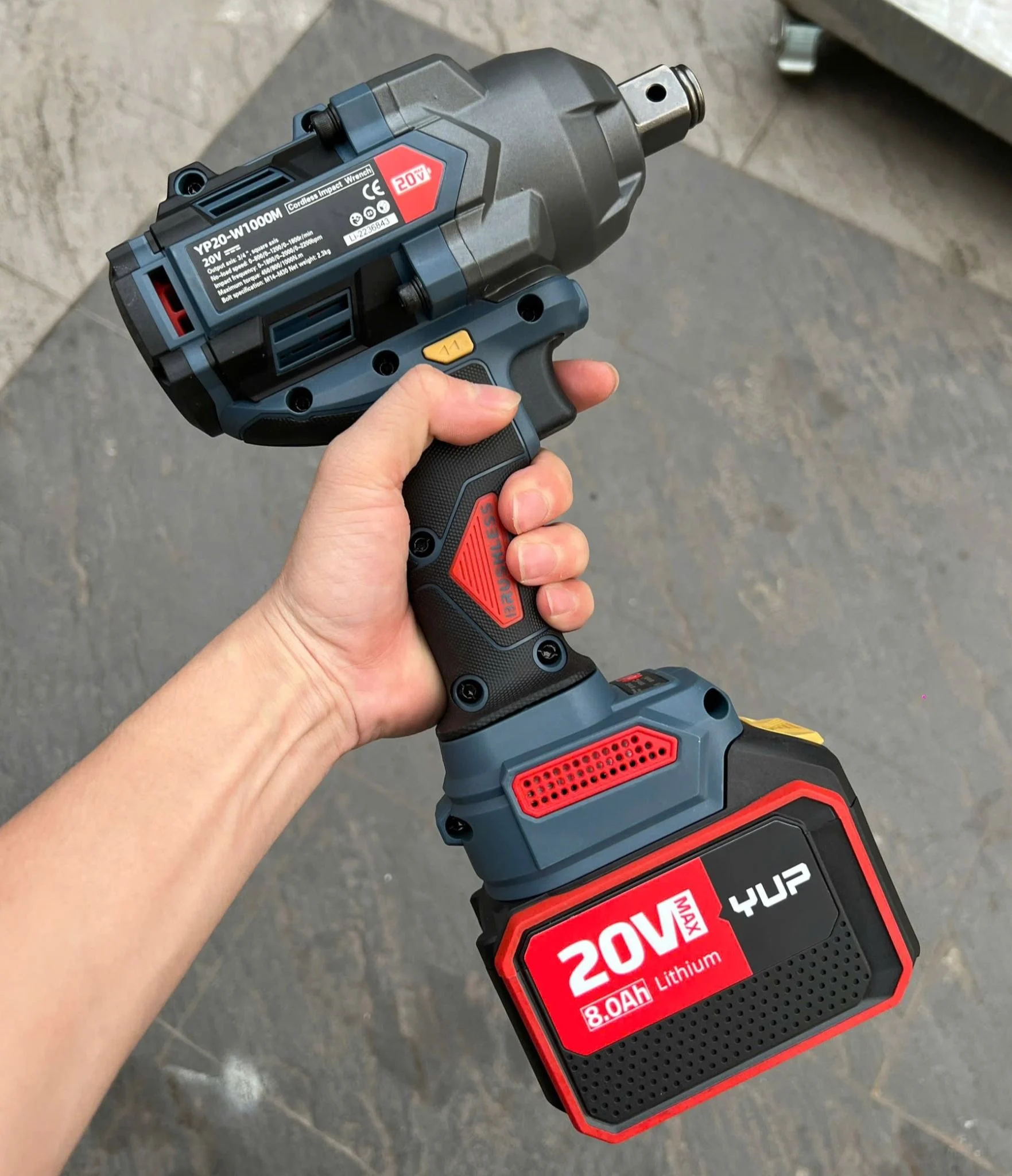 Máy Siết Bulong Yupai YP20 W1000M Chính Hãng, Lực Siết 1000Nm
