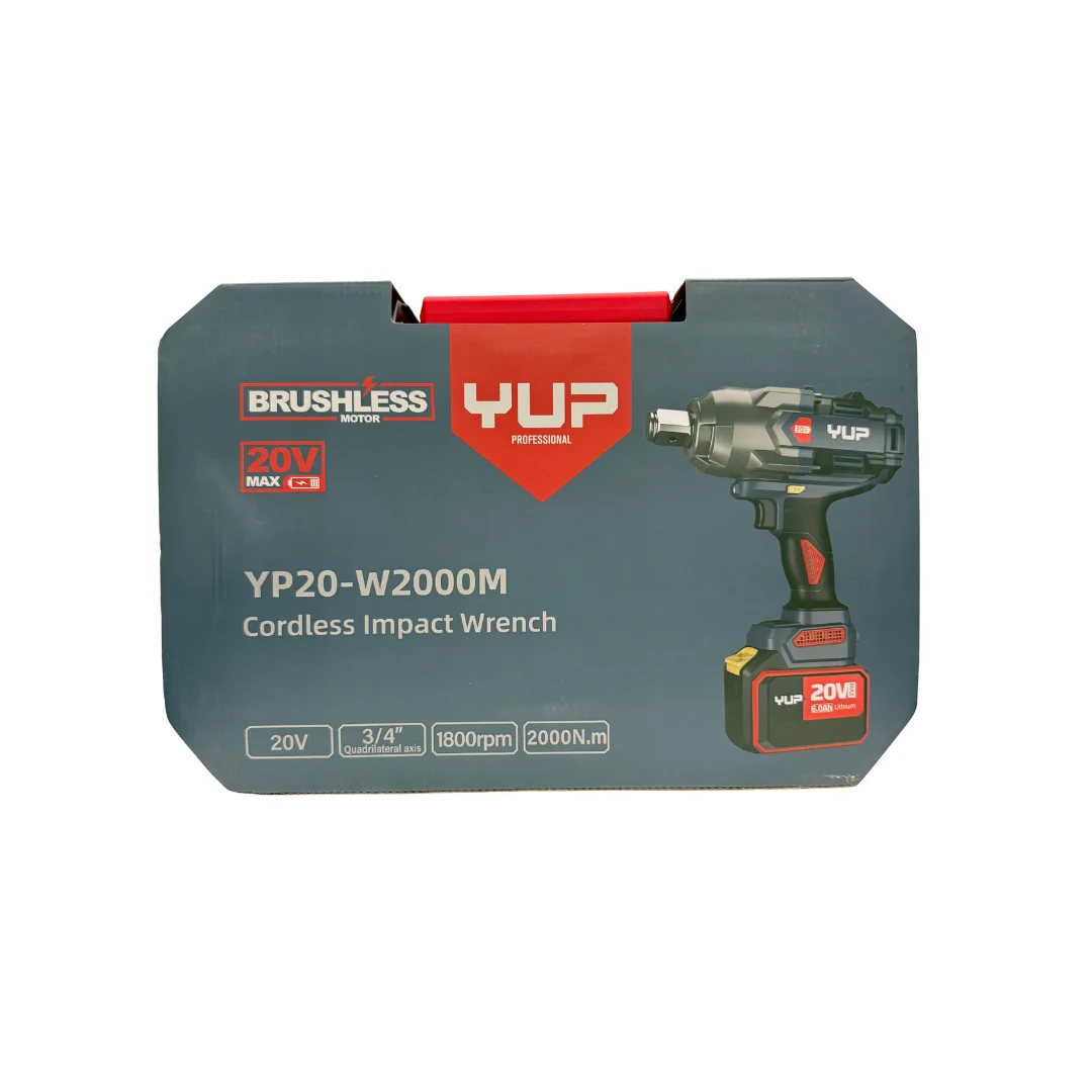 Máy Siết Bulong Yupai YP20 W2000A Lực Siết 2000Nm, Động Cơ Không Chổi Than