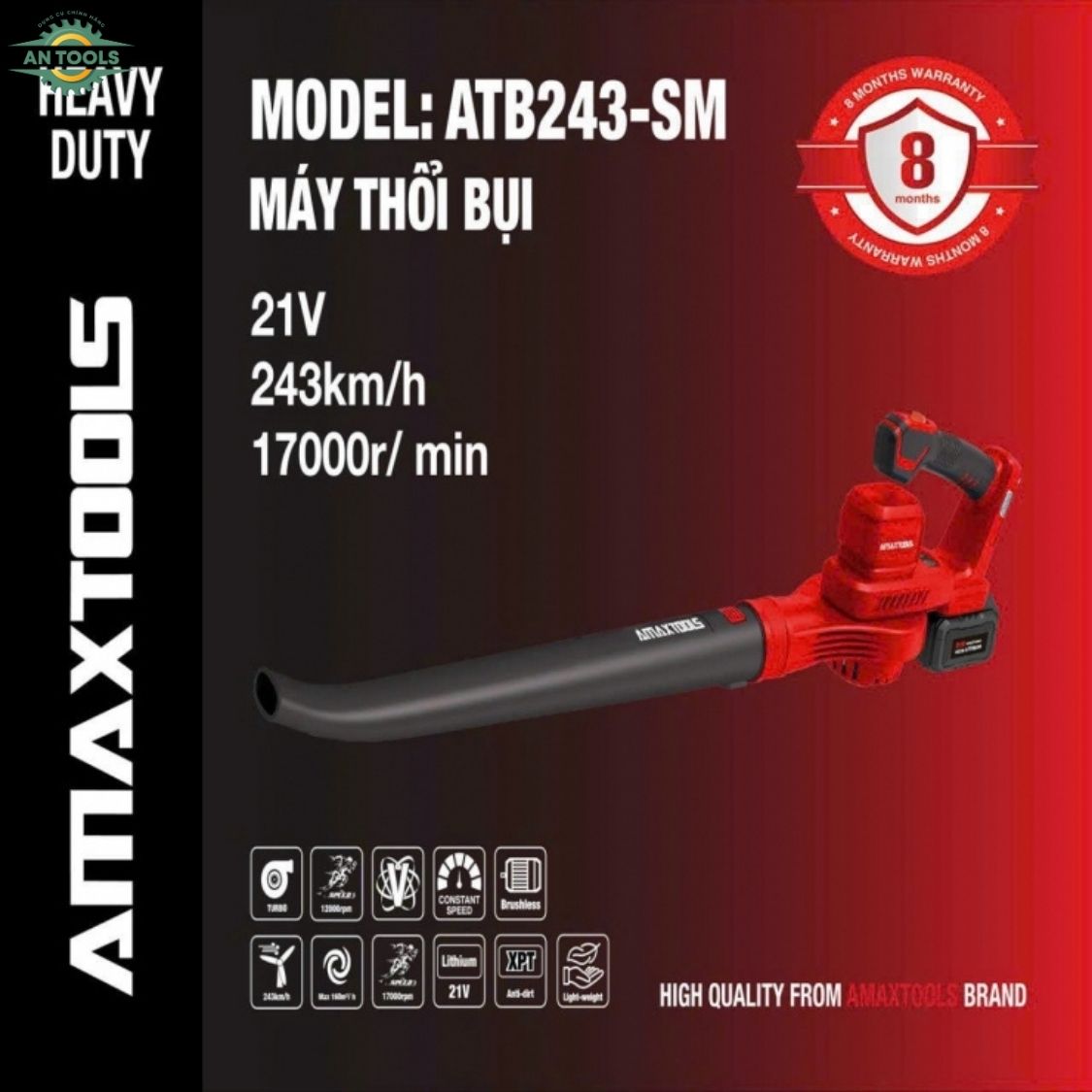Máy Thổi Bụi Amaxtools ATB243-SM
