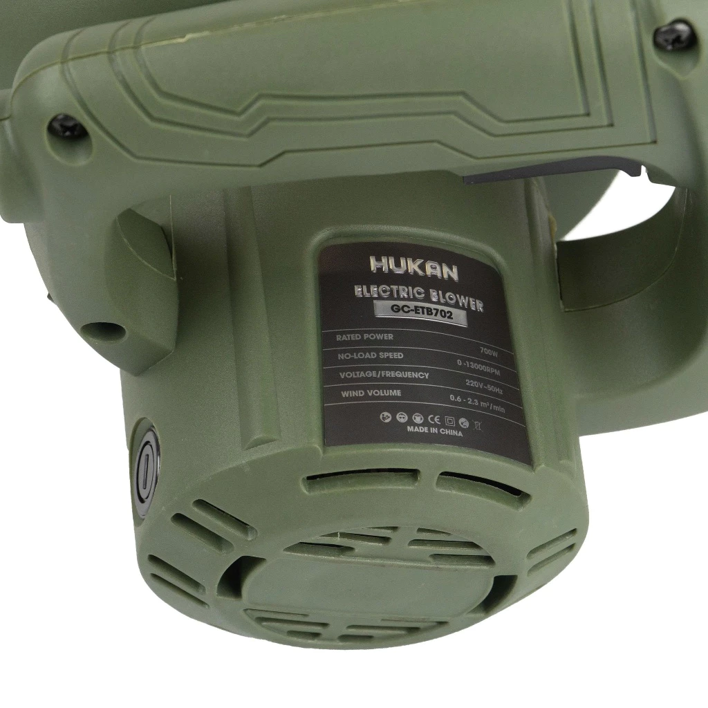 Máy Thổi Lá Hút Bụi Điện HUKAN GC-ETB702, Công Suất 700W - 2 Chức Năng Hút và Thổi