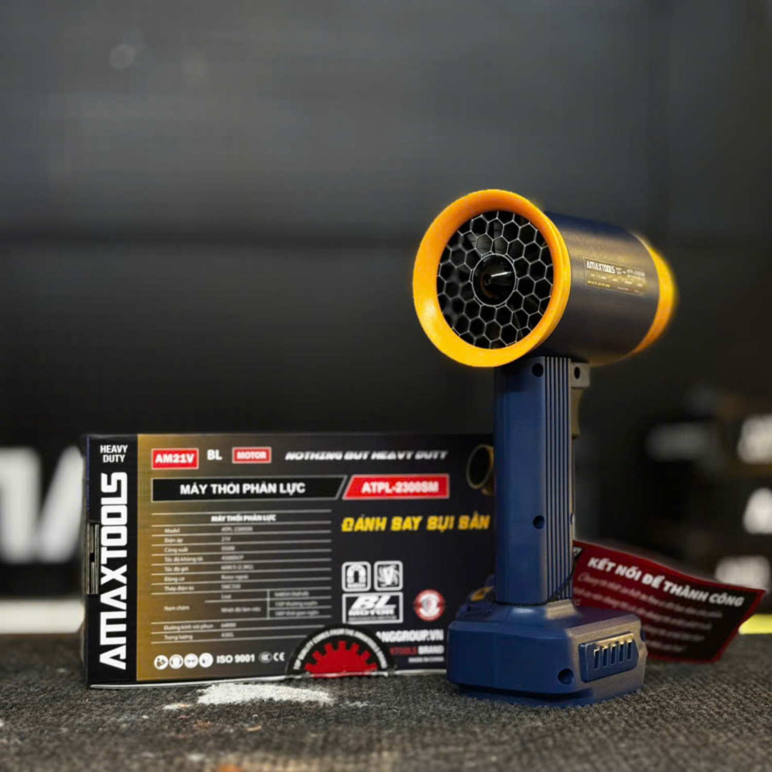 Máy Thổi Phản Lực Amaxtools ATPL-2300SM Công Suất 950W, Dùng Pin 21V Chính Hãng