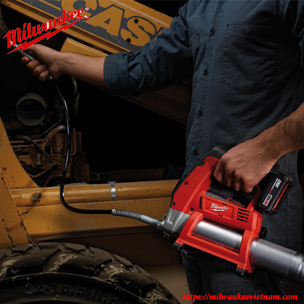 Máy Tra Mỡ Milwaukee M12 GG-0 (thân Máy) - Áp Lực 562 Bar, Dây 914 Mm