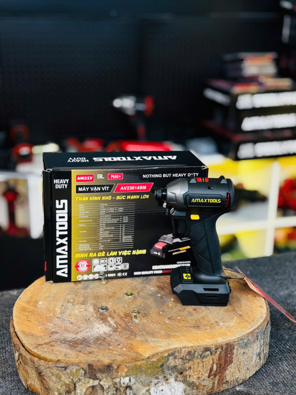 Máy Vặn Vít 230Nm Amaxtools AV23014SM Dùng Pin 21V, Chính Hãng